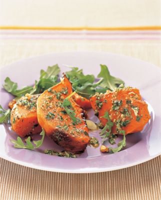 Pumpkin With Walnut Pesto