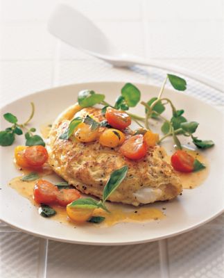 Omelette With Basil Tomatoes