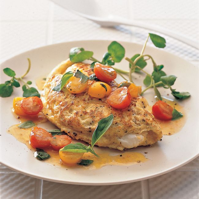Omelette With Basil Tomatoes