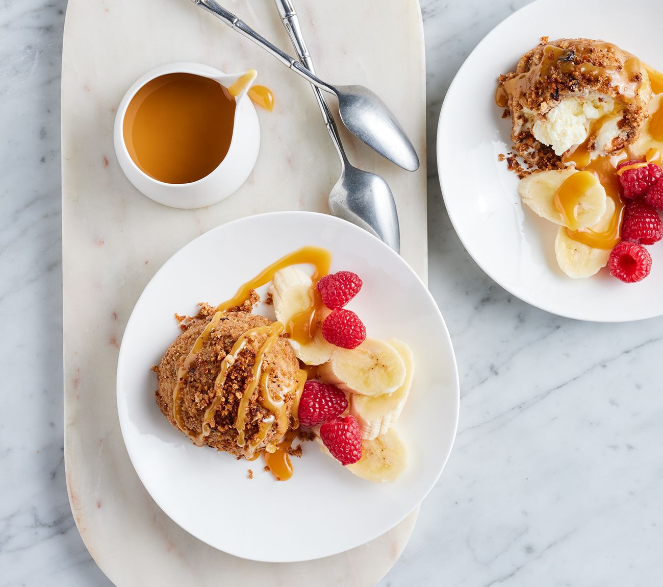 Air-fryer Hot-cross-bun Ice-cream Balls Recipe