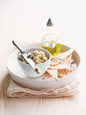 eggplant Dip With Flatbreads