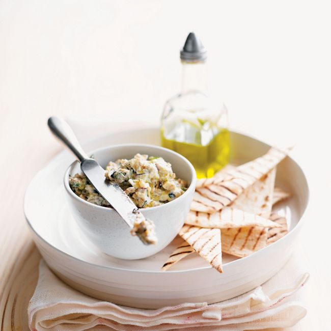 Eggplant Dip With Flatbreads