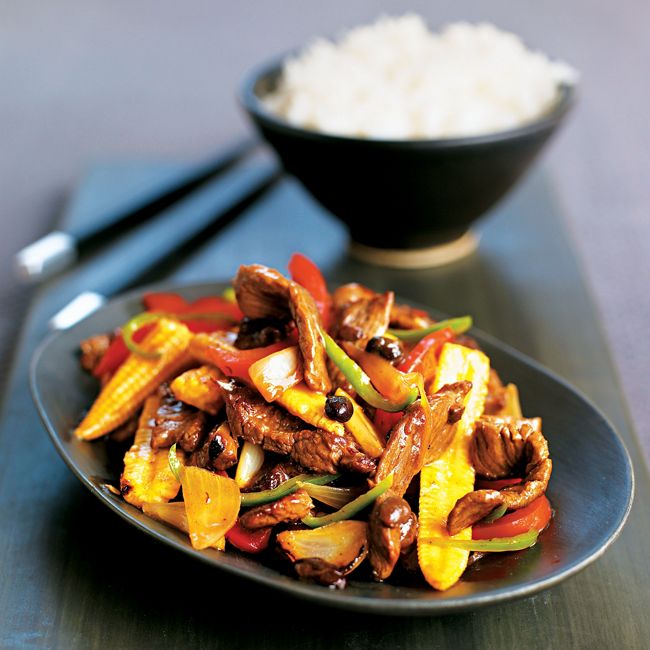 Beef In Black Bean Sauce