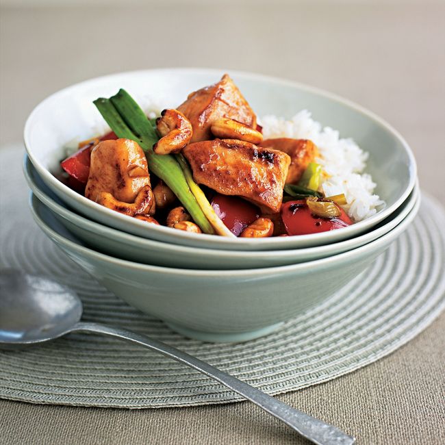 Cashew Chicken With Capsicums