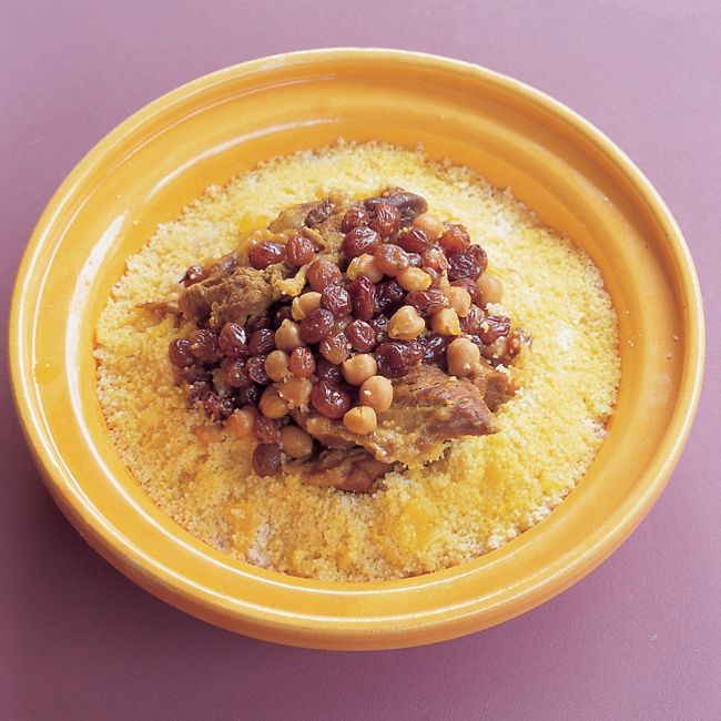 Couscous With Raisins & Chickpeas