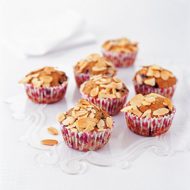 Blackcurrant & Almond Muffins