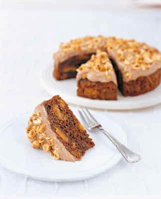 Chocolate, Courgette & Nut Cake