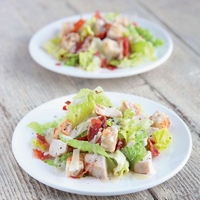 Caesar Salad With Chicken, Bacon & Parmesan