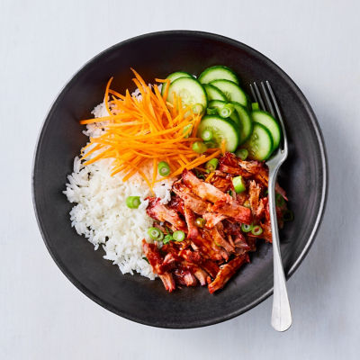 Cheat's Slow-cooked Chinese BBQ-style Pork & Rice