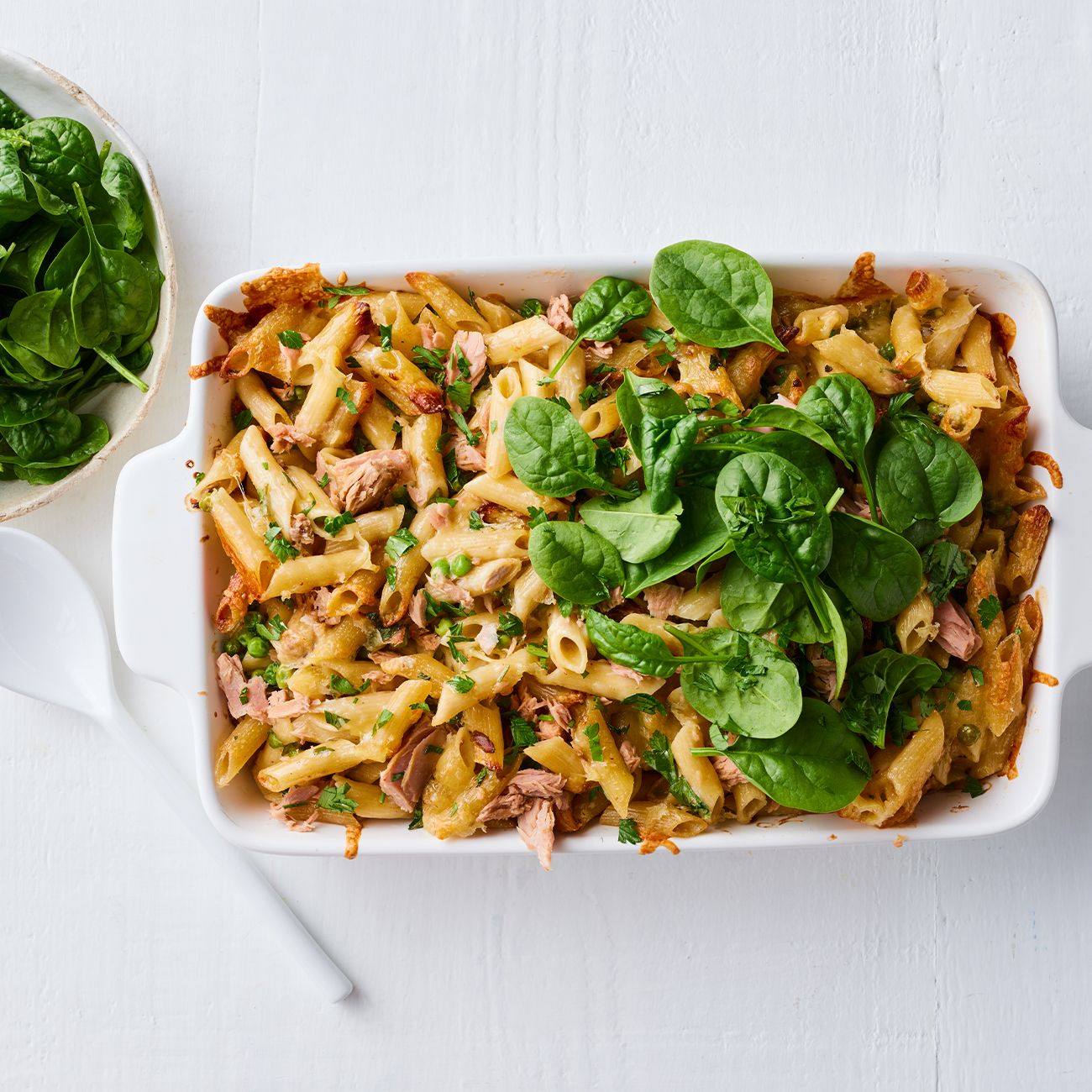 Cheat's Tuna & Pea Pasta Bake Recipe Woolworths