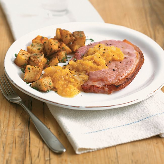 Apricot-glazed Gammon Steaks With Paprika Potatoes