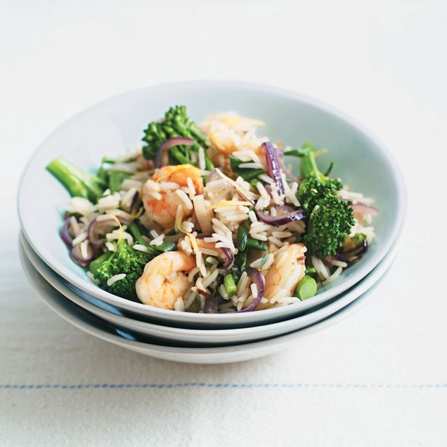 Lemony Prawns & Broccoli Stir-fry