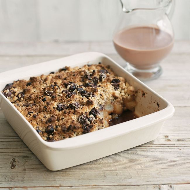 Pear & Chocolate Crumble