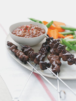 Asian-style Beef Skewers With Satay Sauce