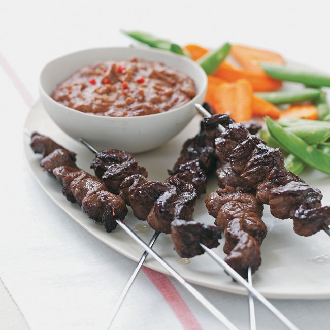 Asian-style Beef Skewers With Satay Sauce