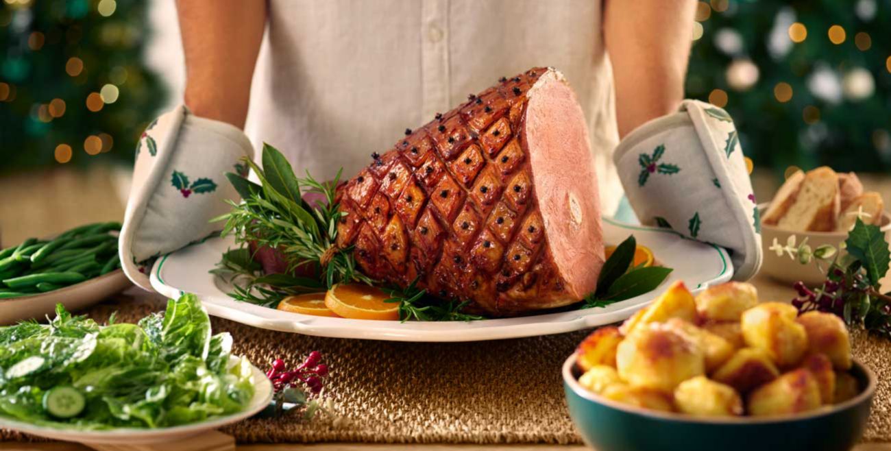 A Christmas ham