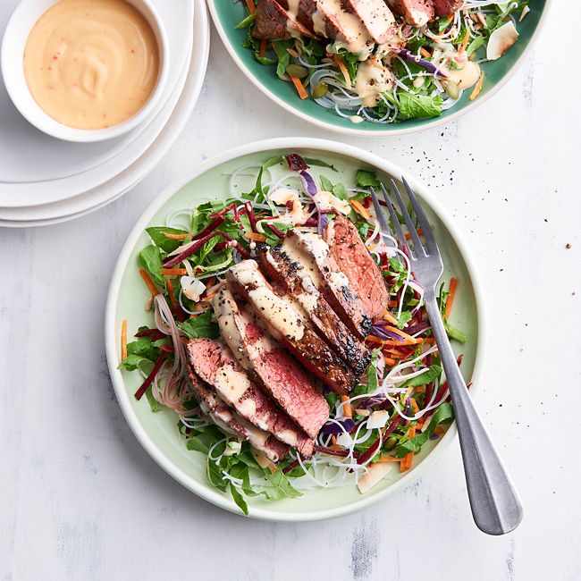 Easy Beef Salad With Chilli Mayonnaise