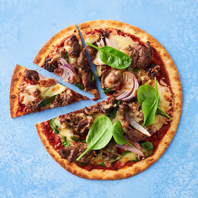 Easy Lamb Souvlaki Pizzas