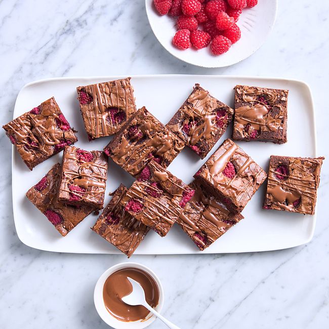 Milk Chocolate & Raspberry Brownies