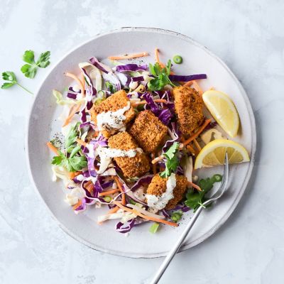 Crunchy Peri-peri Barramundi Salad