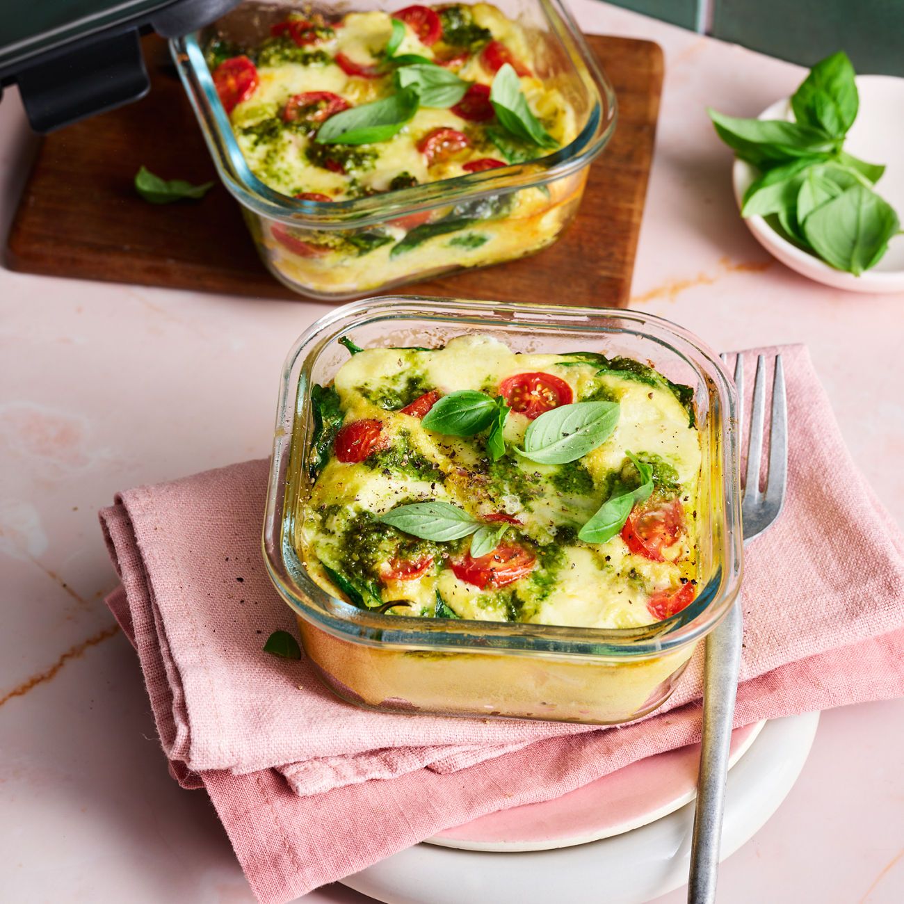 Omelette in Fissler glass container