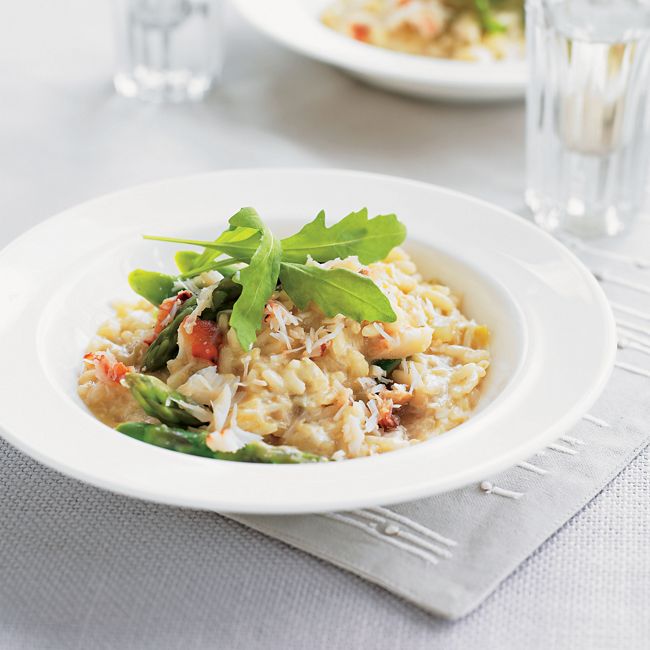 Creamy Crab & Asparagus Risotto