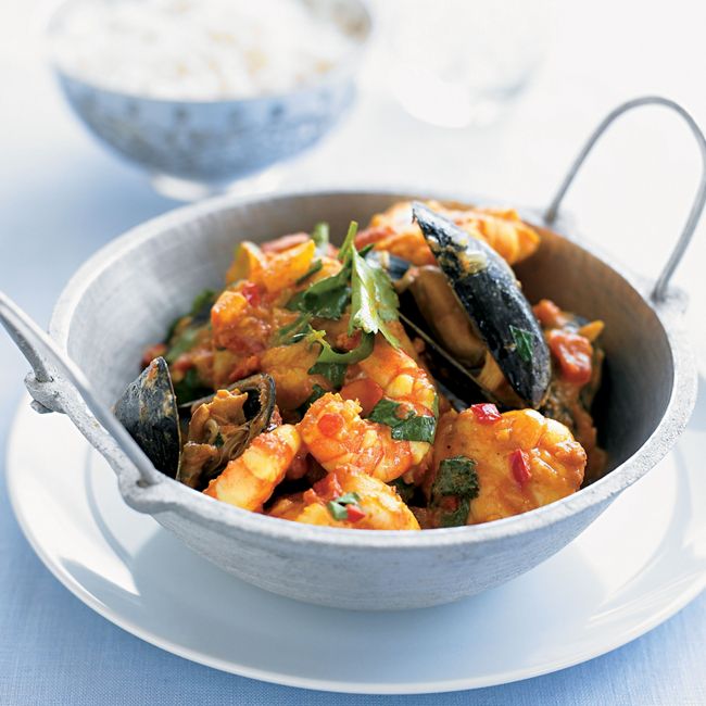 Indian Fish Curry With Prawns & Mussels