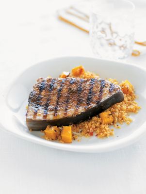 Swordfish With Squash Couscous
