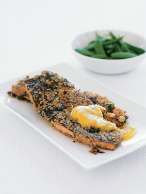 Crusted Trout With Beurre Blanc