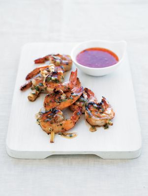 Lemon Grass Prawn Skewers