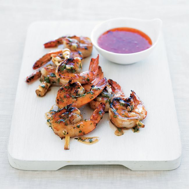 Lemon Grass Prawn Skewers