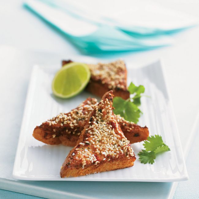 Thai-spiced Prawn Toasts