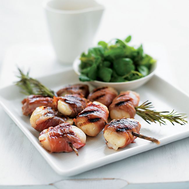 Scallops Wrapped In Parma Ham
