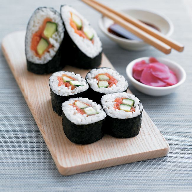 Smoked Salmon & Cucumber Sushi