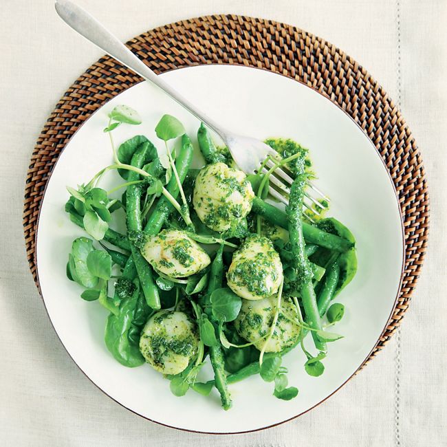 Grilled Scallops With Chermoula Dressing
