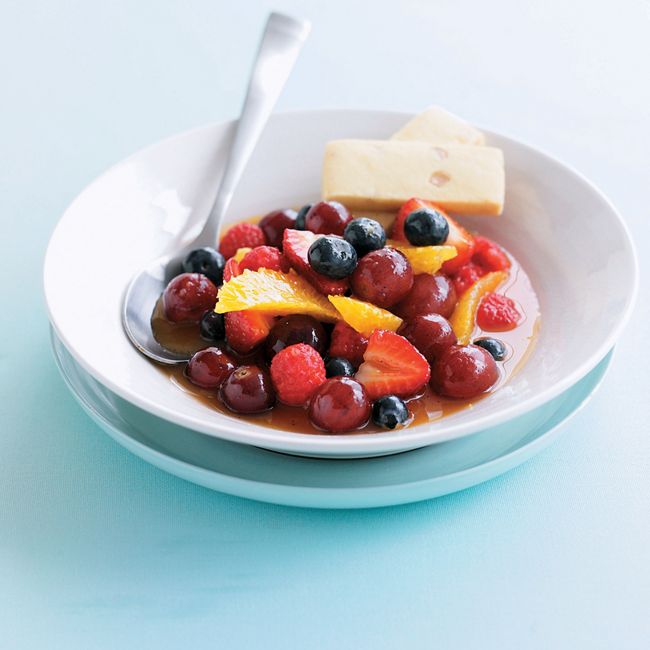 Fruit Salad With Elderflower Syrup