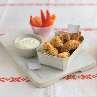 Crunchy Chicken Pesto Dippers