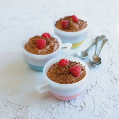 Chocolate Pots With Hidden Prunes