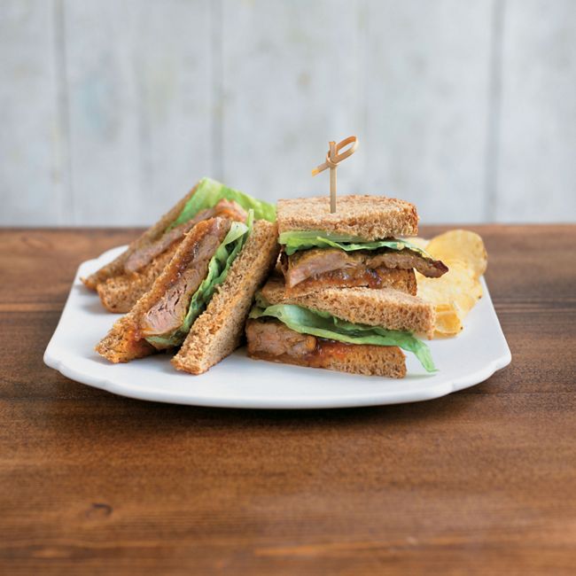 Curried Lamb Steak Sandwiches