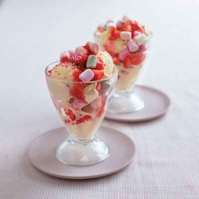Strawberry Ice Cream Sundae