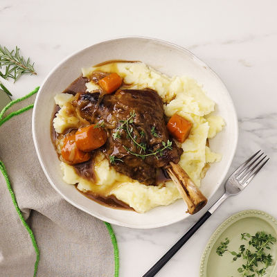 Slow Cooker Lamb Shanks with Rosemary & Thyme