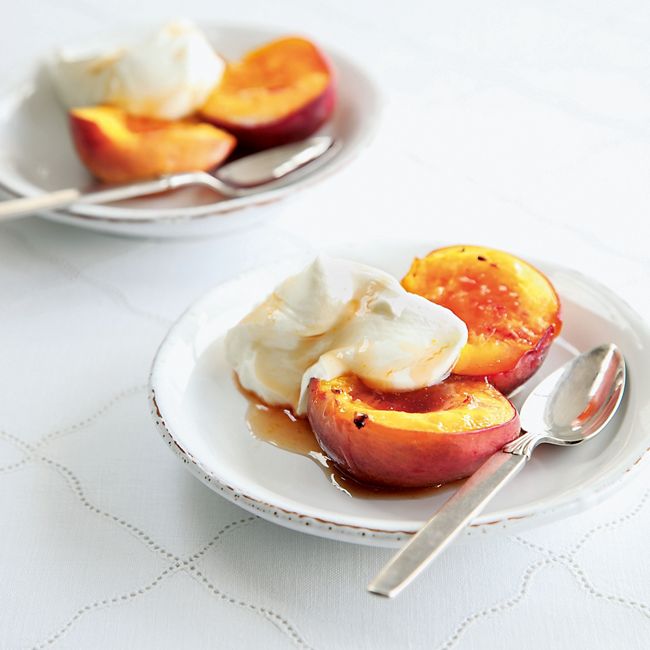 Orangey Baked Nectarines