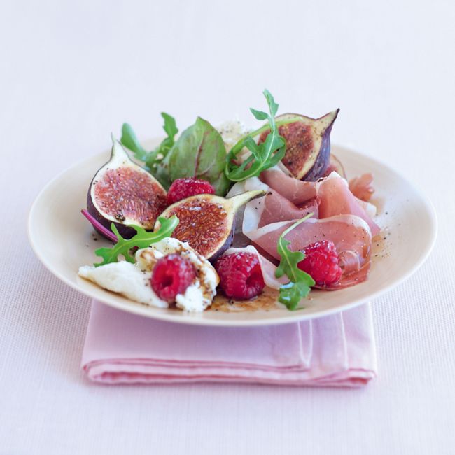 Fig, Raspberry & Prosciutto Salad