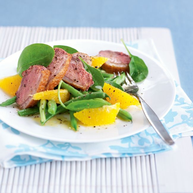 Duck, Clementine & Tatsoi Salad