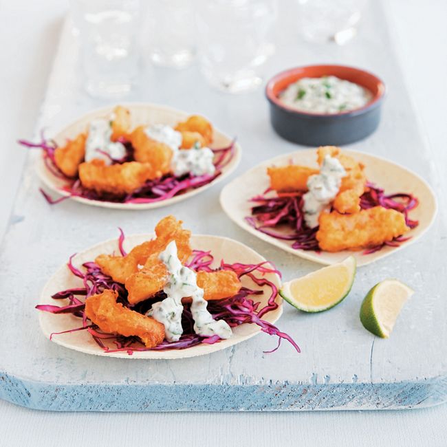 Fish Tacos With Tartare Sauce