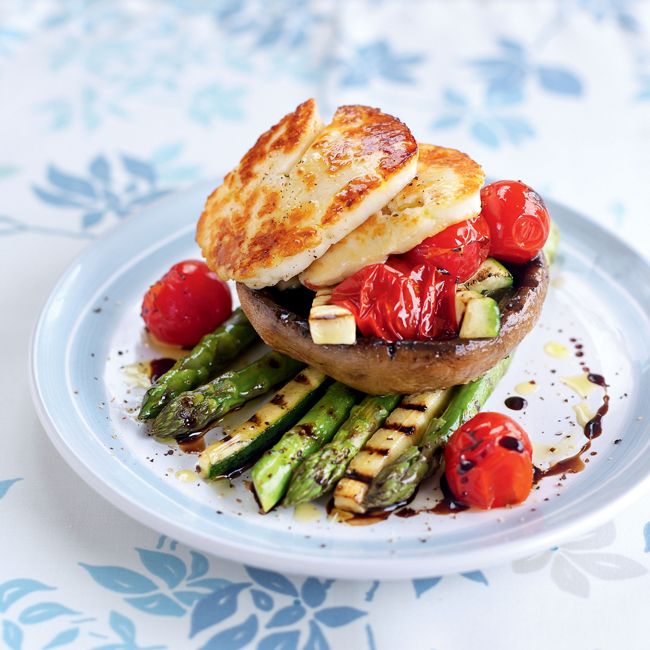Grilled Vegetable & Haloumi Salad