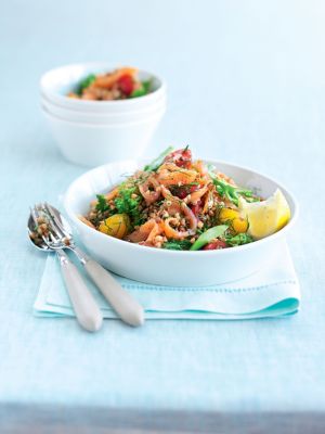 Buckwheat & Salmon Salad