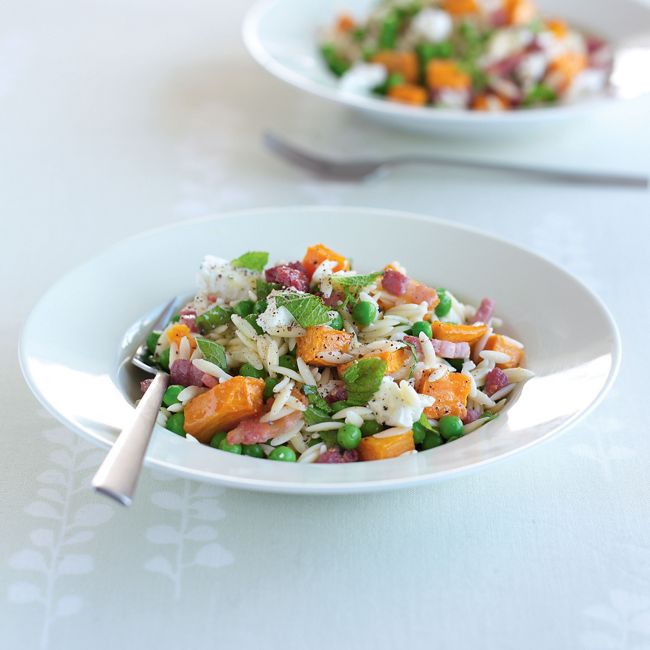 Risoni, Sweet Potato & Bacon Salad