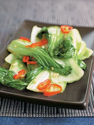 Pak Choi With Chilli & Ginger