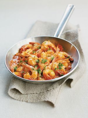 Garlicky Chilli & Tomato Prawns